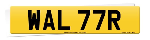 Registration number WAL 77R